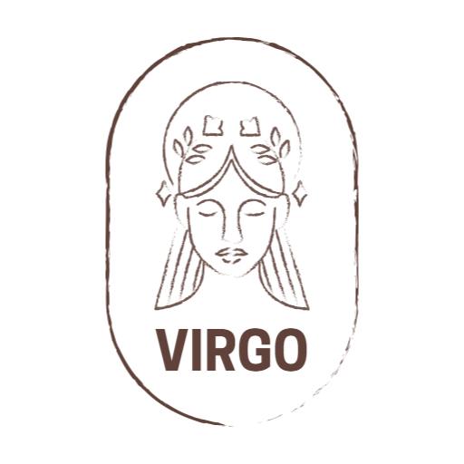 Stylish Minimalist Virgo Design Representing Zodiac Symbol Logo Template