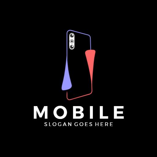 Stylish Mobile Phone Design in Modern Colors Logo Template