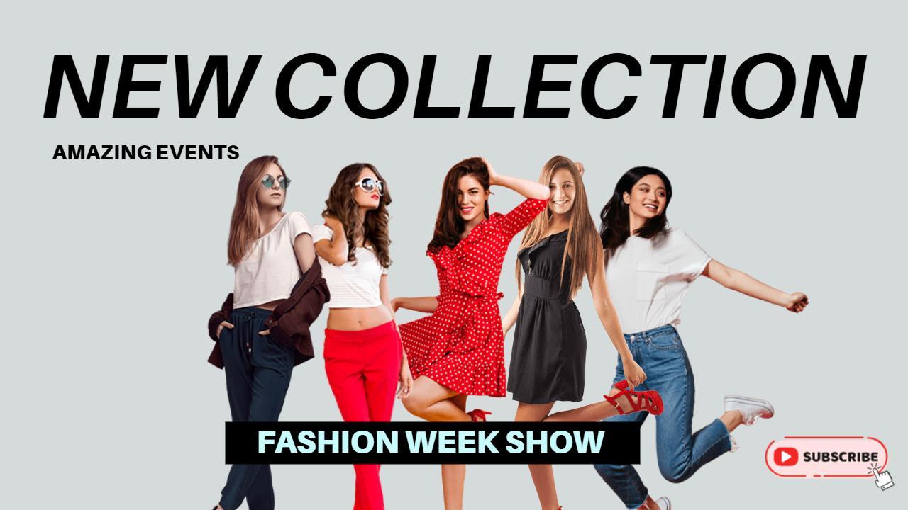 Stylish Models New Collection Fashion YouTube Thumbnail Template