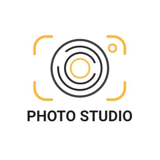 Stylish Modern Camera Design Representing Photography Logo Template