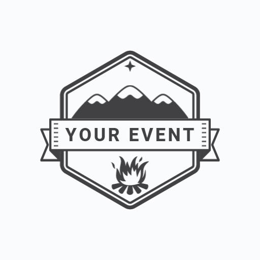 Stylish Mountain Badge for Your Outdoor Event Logo Template