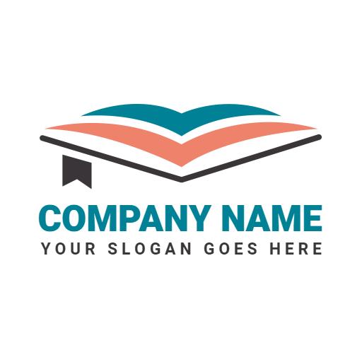 Stylish Open Book Design for Enthusiastic Readers Logo Template