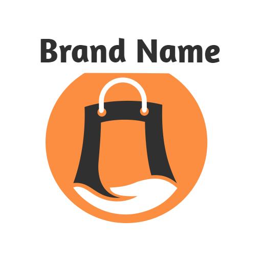 Stylish Orange and Black Bag Design Showcasing Quality Logo Template