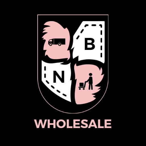 Stylish Pink and Black Wholesale Shopping Cart Logo Template
