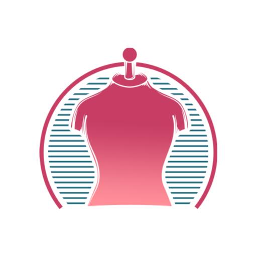 Stylish Pink Gradient Fashion Design for Clothing Brand Logo Template