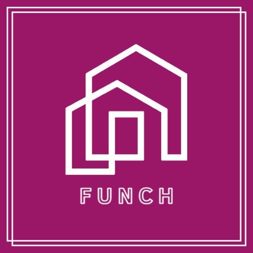Stylish Purple and White Geometric Architecture Design Logo Template