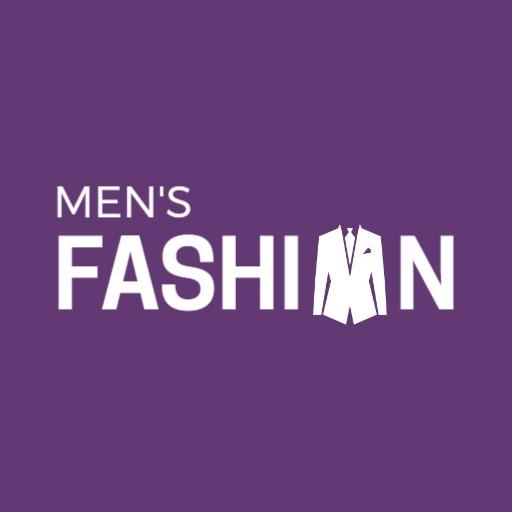 Stylish Purple Background Showcasing Men's Fashion Brand Logo Template