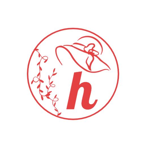 Stylish Red Alphabet with Floral Elements Logo Template