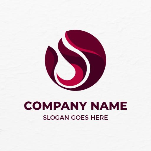 Stylish Red and White O Letter Design for Brand Identity Logo Template