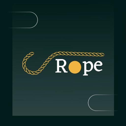 Stylish Rope Design with Unique Curves and Text Elements Logo Template