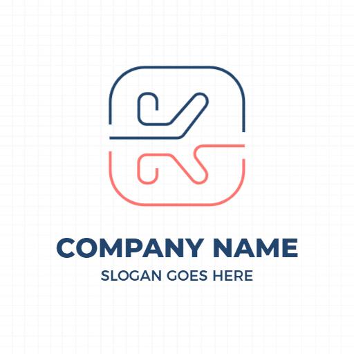 Stylish Rounded K Letter Design for Modern Business Logo Template