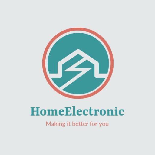 Stylish Teal and Coral Theme Showcasing Electronics Logo Template