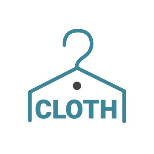 Stylish Teal Clothes Hanger Showcasing Clothing Brand Logo Template