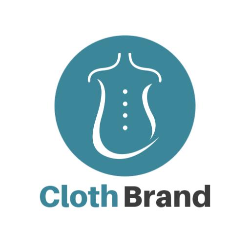 Stylish Teal Clothing Brand Logo with Modern Design Elements Logo Template