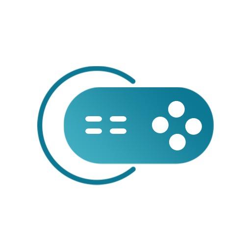 Stylish Teal Game Controller Design for Gaming Logo Template
