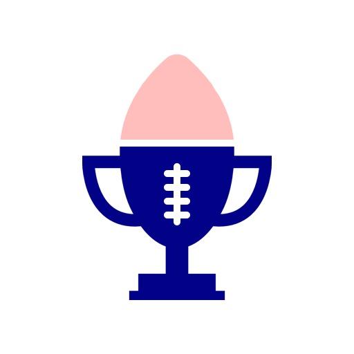 Stylish Trophy Design Representing Compelling Rugby Logo Template