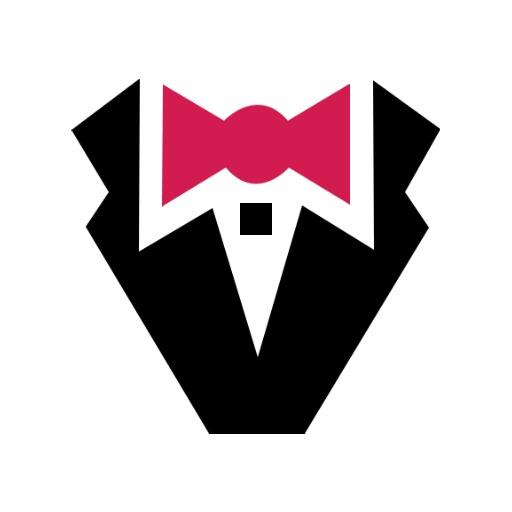 Stylish Tuxedo Design with Bow Tie for Fashion Logo Template