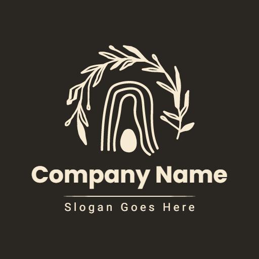 Stylish Vintage Design with Nature Elements Logo Template