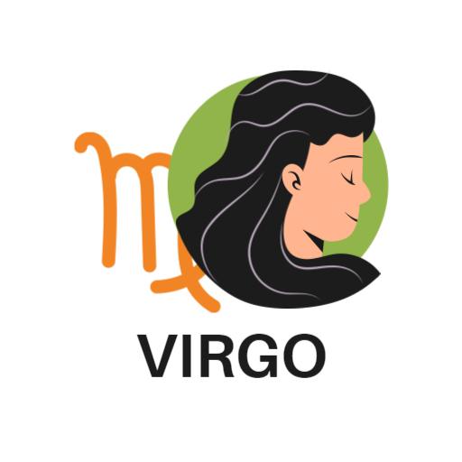 Stylish Virgo Zodiac Design Emphasizing Personal Traits Logo Template