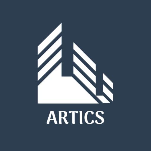 Stylish White Geometric Design Representing Architect Logo Template