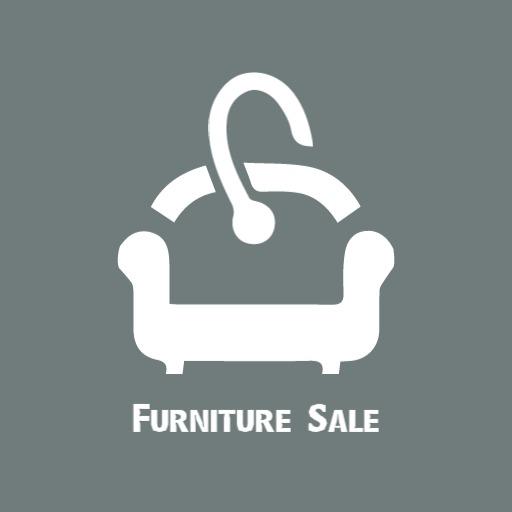Stylish White Sofa Design Promoting Furniture Sale Logo Template