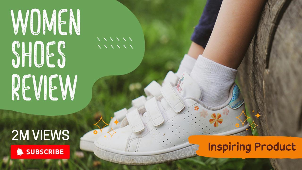 Stylish Women Shoes Review Trending YouTube Thumbnail Template