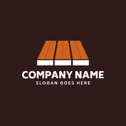 Stylish Wooden Deck Design Showcase for Outdoor Spaces Logo Template