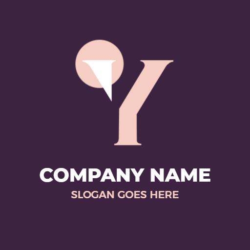 Stylish Y Letter Design with Circular Accent Logo Template