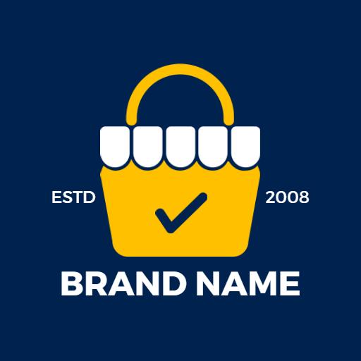 Stylish Yellow Bucket Bag Design Perfect for Everyday Use Logo Template