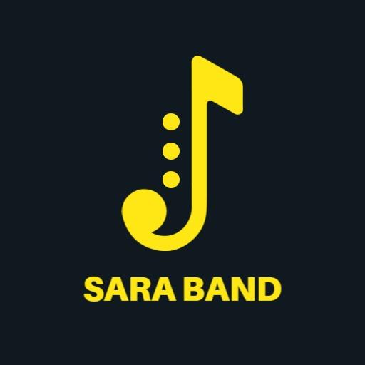 Stylish Yellow Musical Note Design for Band Logo Template