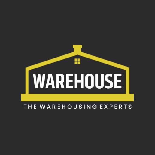 Stylish Yellow Warehouse Design Representing Logistics Expertise Logo Template