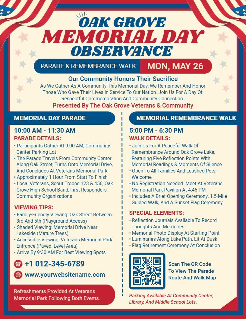 Memorial Day Flyer Template 2