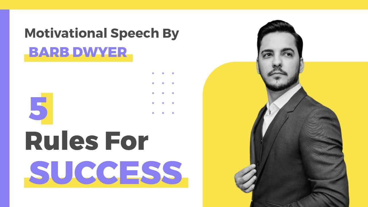 Success Strategies Motivational Business YouTube Thumbnail Template