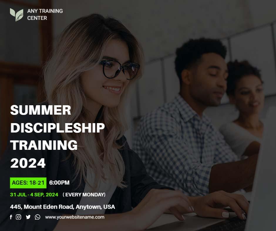 Summer Discipleship Training Program Facebook Flyer Template