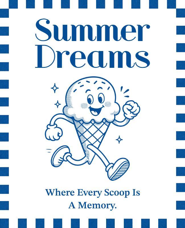 Summer Ice Cream Festival Poster Template