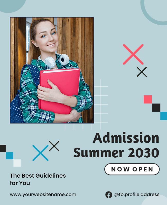 Summer School Admission Promotion Flyer Template