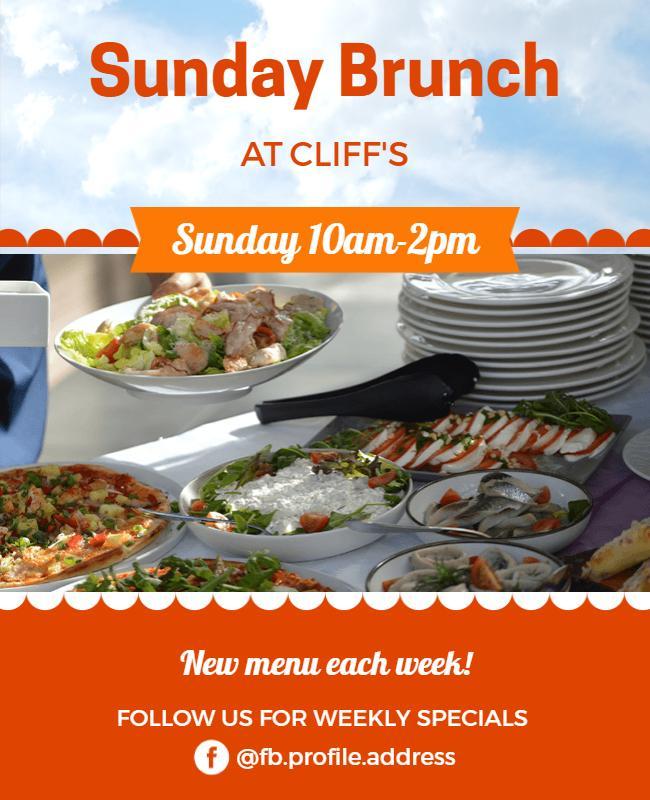 Sunday Brunch Special Event Flyer Template