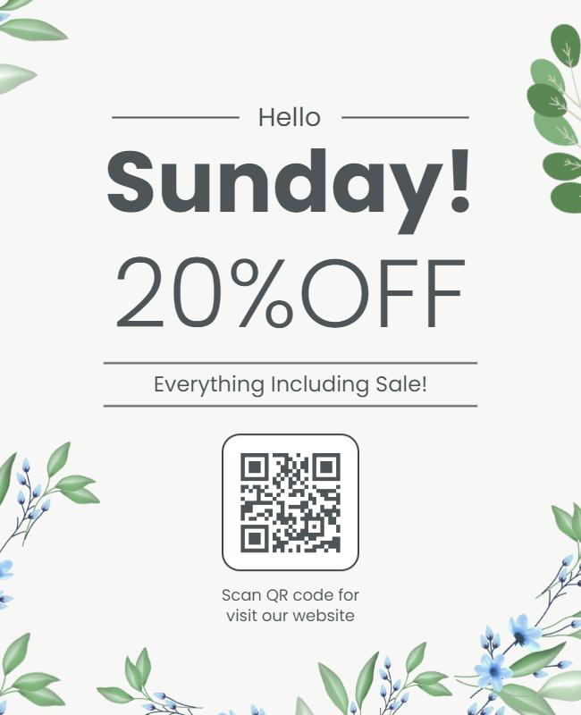 Sunday Special Discount Offer Flyer Template