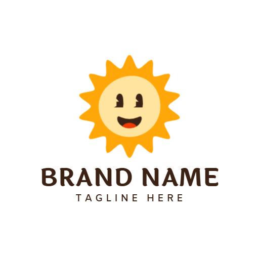 Sunny Character Bringing Cheerful Energy for Your Mascot Logo Template