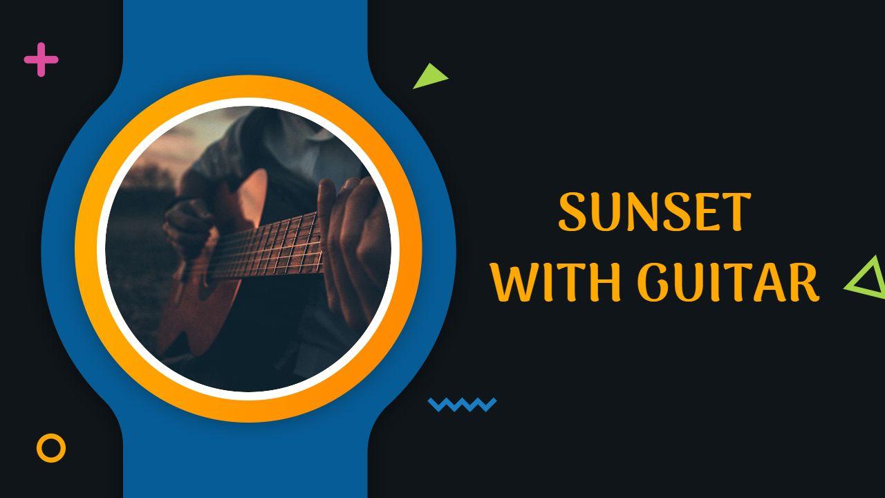 Sunset Guitar Serenade Music YouTube Thumbnail Template