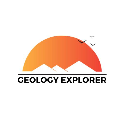 Sunset Over Mountain Peaks Inspiring Geology Exploration Logo Template