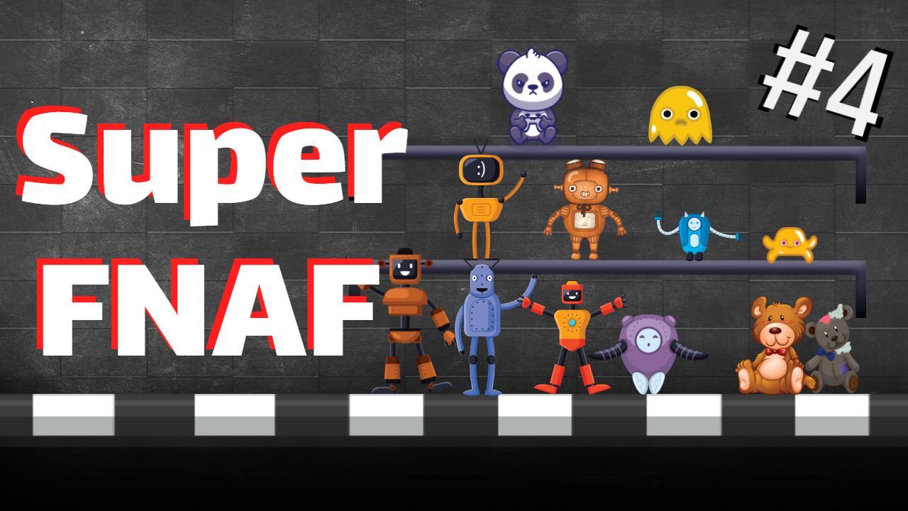 Super FNAF Character Showcase Gaming YouTube Thumbnail Template