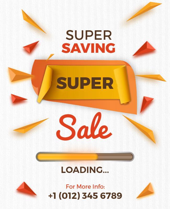 Super Savings Sale Event Flyer Template