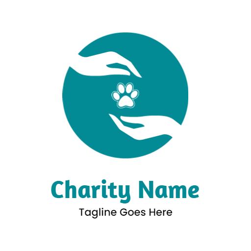 Support Animal Rescue Through Compassionate Charity Logo Template