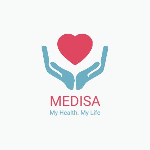 Supporting Health Through Caring Hands and Heart Logo Template