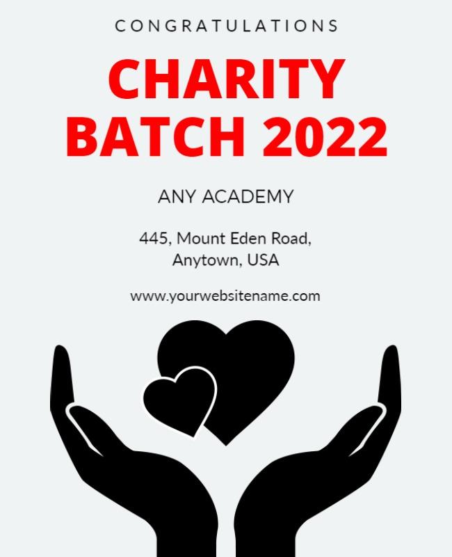 Supportive Hands Charity Event Poster Template