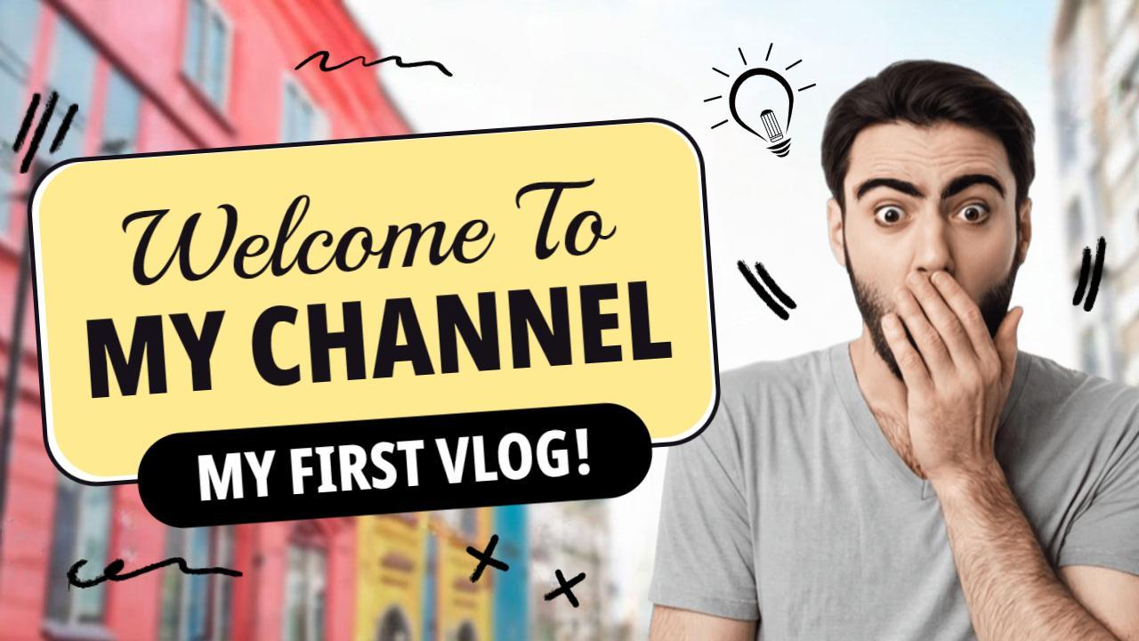 Surprised Reaction VLog Introduction YouTube Thumbnail Template