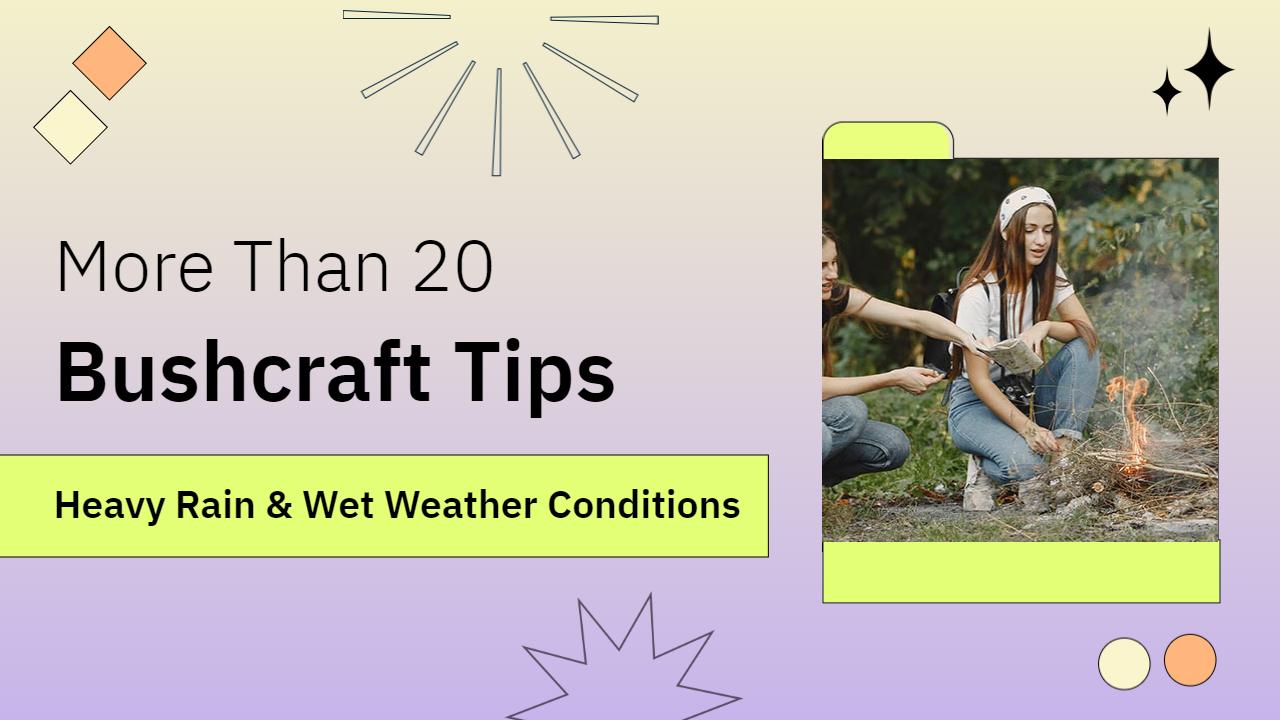 Survive Bushcraft Skills Heavy Rain Trending YouTube Thumbnail Template