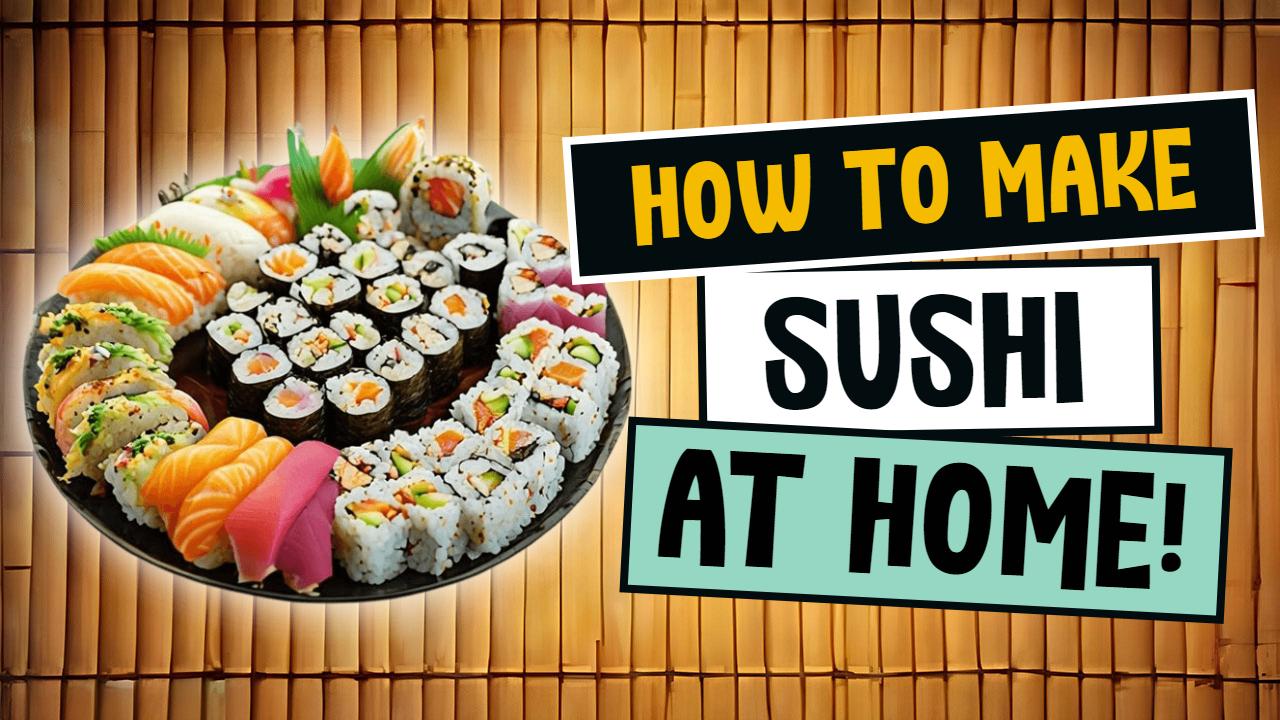 Sushi Making Tutorial Cooking Channel YouTube Thumbnail Template