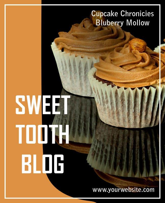 Sweet Tooth Cupcake Blog Flyer Template